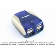 Hub de bolsillo USB 2.0 con 4 puertos